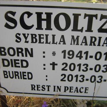 SCHOLTZ Sybella Maria 1941-2013