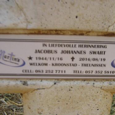 SWART Jacobus Johannes 1944-2016