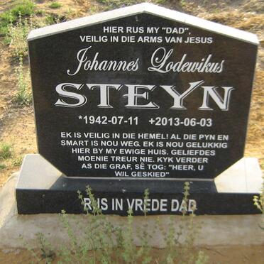 STEYN Johannes Lodewikus 1942-2013