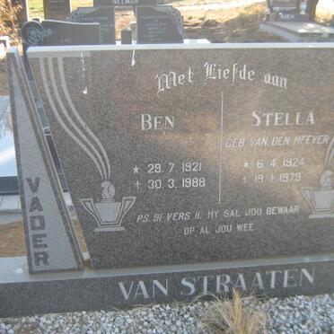 STRAATEN Ben, van 1921-1988 &amp; Stella VAN DEN HEEVER 1924-1979