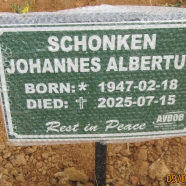 SCHONKEN Johannes Albertus 1947-2025