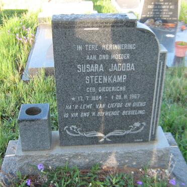 STEENKAMP Susara Jacoba nee DIEDERICHS 1884-1967