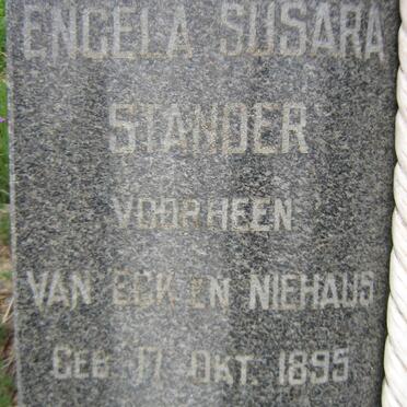 STANDER Engela Susara voorheen VAN ECK nee NIEHAUS 1895-1961