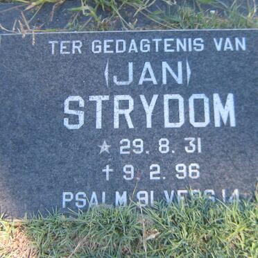 STRYDOM Jan 1931-1996