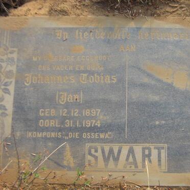 SWART Johannes Tobias 1897-1974