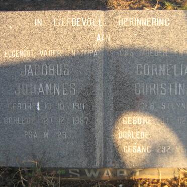 SWART Jacobus Johannes 1911-1987 &amp; Cornelia Christina STEYN 1912-