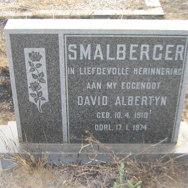 SMALBERGER  David Albertyn 1910-1974