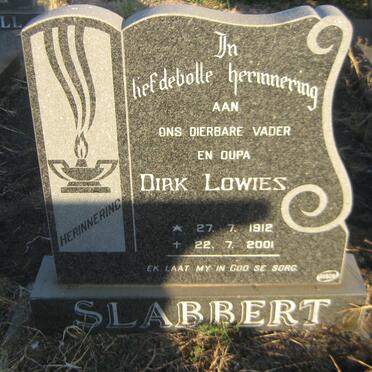 SLABBERT Dirk Lowies 1912-2001