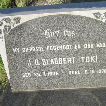 SLABBERT J.D. 1905-1970