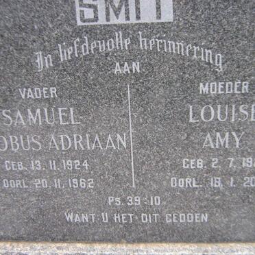 SMIT Samuel Jacobus Adriaan 1924-1962 &amp; Louisa Amy 1927-2010