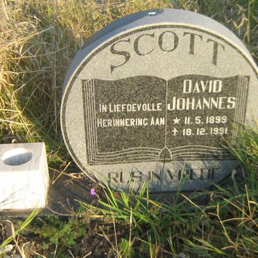 SCOTT David Johannes 1899-1991