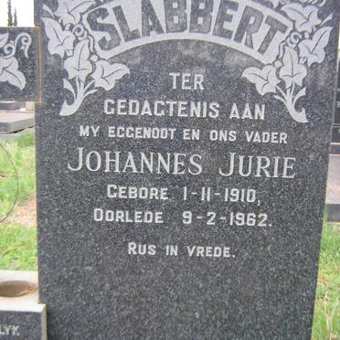 SLABBERT Johannes Jurie 1910-1962