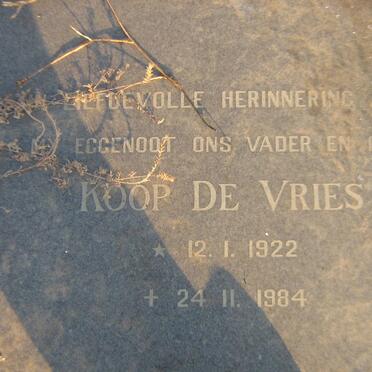 STYGER Koop de Vries 1922-1984