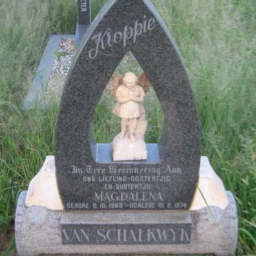 SCHALKWYK Magdalena, van 1969-1974