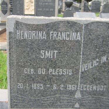 SMIT Hendrina Francina nee DU PLESSIS 1895-1961