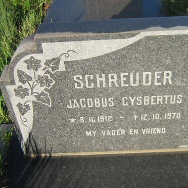 SCHREUDER Jacobys Gysbertus 1912-1970