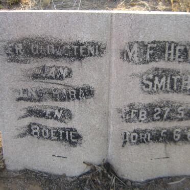 SMITH M.F. Heyns 1962-1962