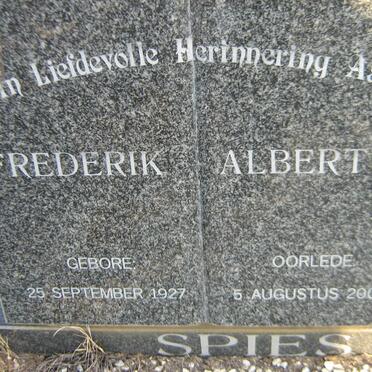 SPIES Frederik Albertus 1927-2000