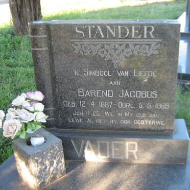 STANDER Barend Jacobus 1887-1969
