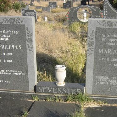 SEVENSTER Ernst Philippus 1910-1994 &amp; Maria Aletta VAN NIEKERK 1919-1989