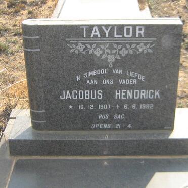 TAYLOR Jacobus Hendrick 1907-1982