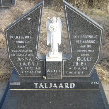 TALJAARD R.P. 1942-2016 &amp; A.E.L. 1945-2006