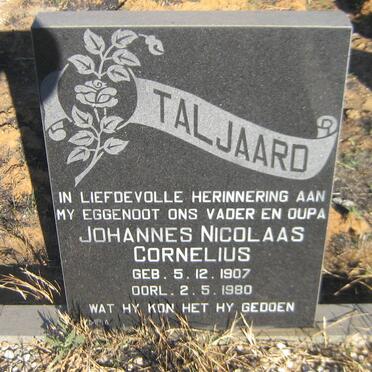 TALJAARD Johannes Nicolaas Cornelius 1907-1980