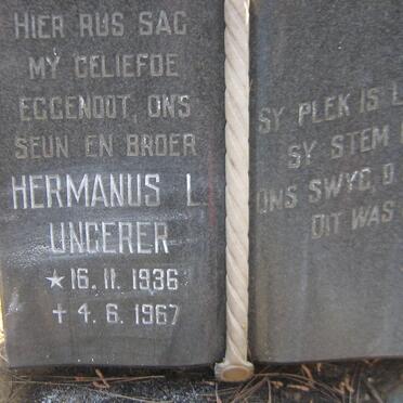UNGERER Hermanus L. 1936-1967