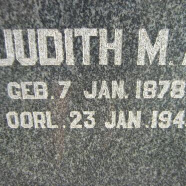 VENTER Judith M.A. 1878-1945