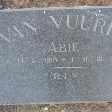 VUUREN Abie, van 1918-1976
