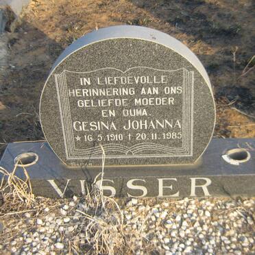 VISSER Gesina Johanna 1910-1985