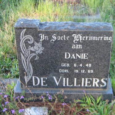 VILLIERS Danie, de  1948-1969