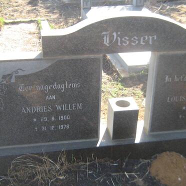 VISSER Andries Willem 1900-1978 &amp; Louisa Claudia 1911-
