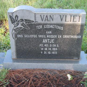 VLIET Antje, van 1914-1972
