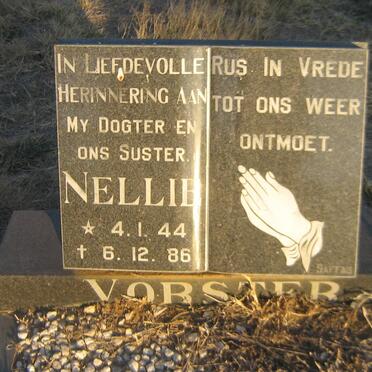 VORSTER Nellie 1944-1986