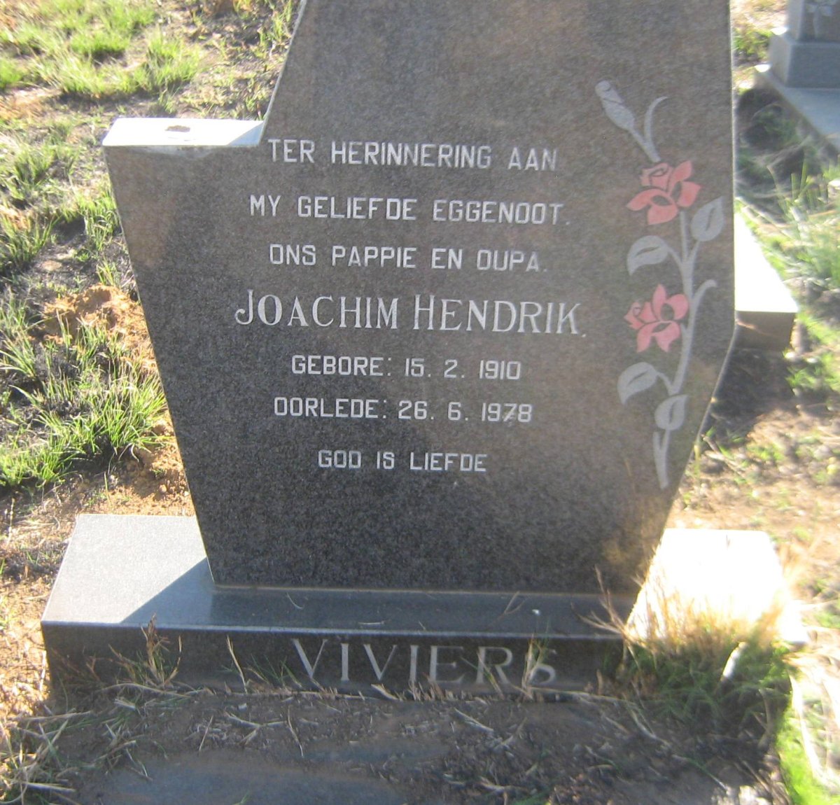 VIVIERS Jaochim Hendrik 1910-1978