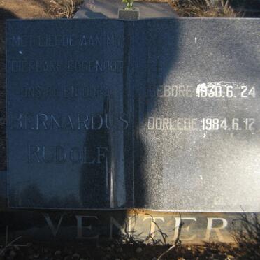 VENTER Bernardus Rudolf 1930-1984