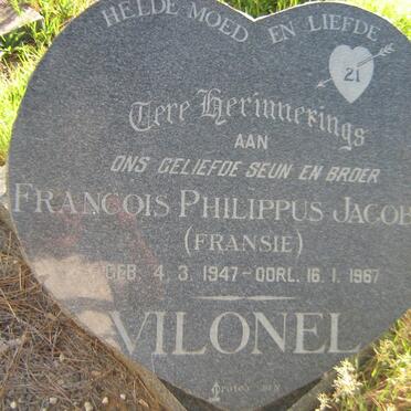 VILONEL Francois Philippus Jacobus 1947-1967