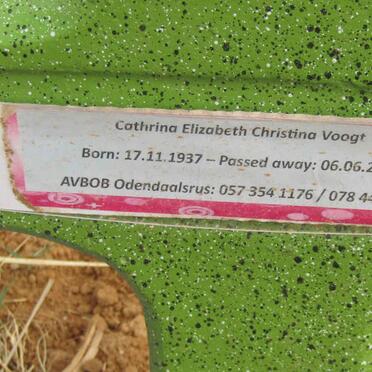 VOOGT Cathrina Elizabeth Christina 1937-2025