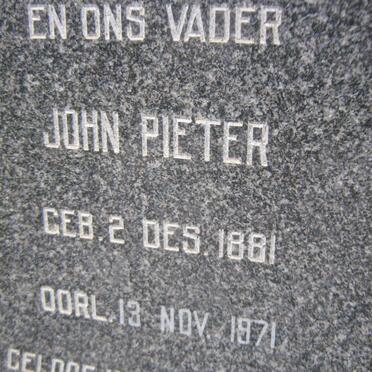 VYVER John Pieter, van der 1881-1971 &amp; Susanna Catharina Francina SINGLETON 1876-1965