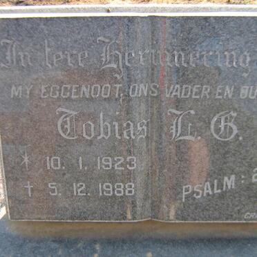 VYVER Tobias L.C., van der 1923-1988