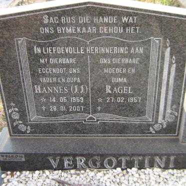 VERGOTTINI J.J. 1953-2007 &amp; Ragel 1957-