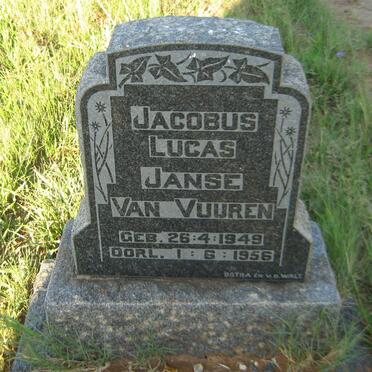 VUUREN Jacobus Lucas, Janse van 1949-1956
