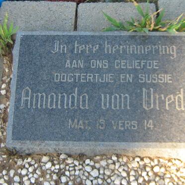 VREDEN Amanda, van
