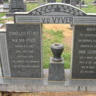 VYVER Cornelius Petrus, van der 1886-1966 &amp; Anna Cathrina 1889-1959
