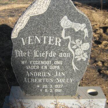VENTER Andries Jan Albertus 1927-1981