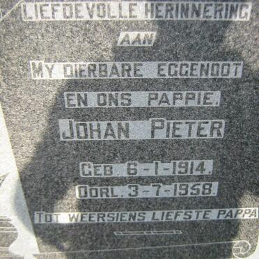 VUUREN Johan Pieter, van 1914-1958