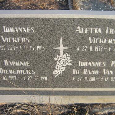 VICKERS Johannes 1923-1985