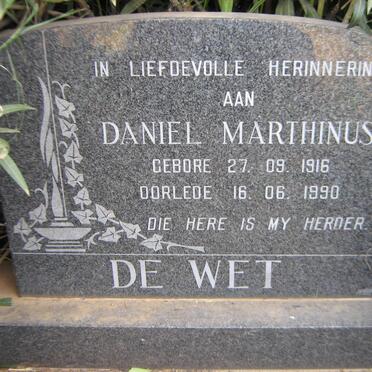 WET Daniel Marthinus, de 1916-1990