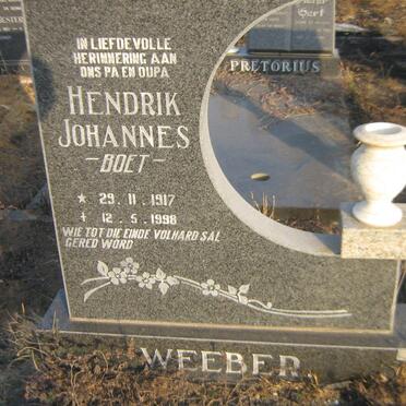 WEEBER Hendrik Johannes 1917-1998